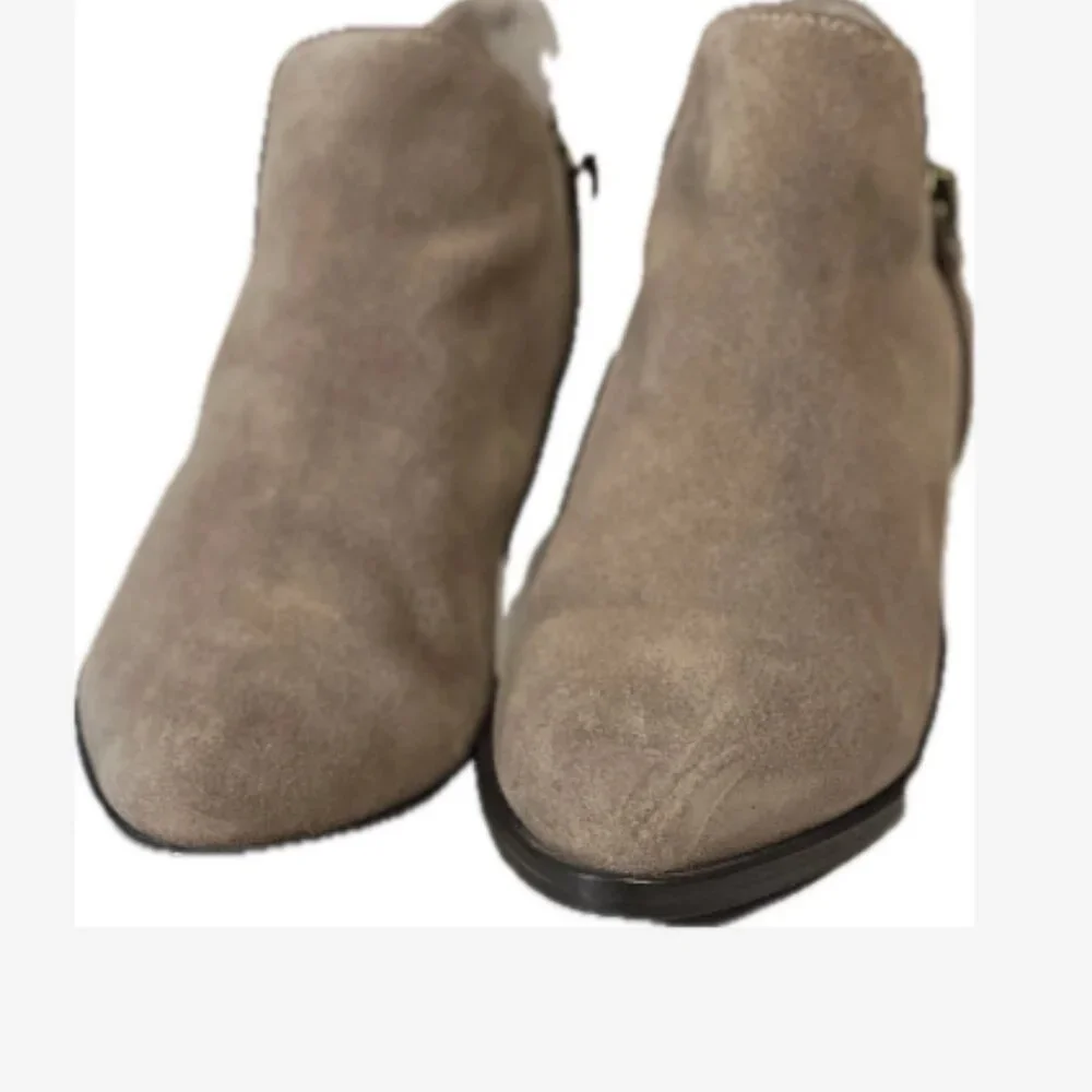 Very Volatile Suede Booties Greyson Women's 6 Brown Faux Snakeskin 1